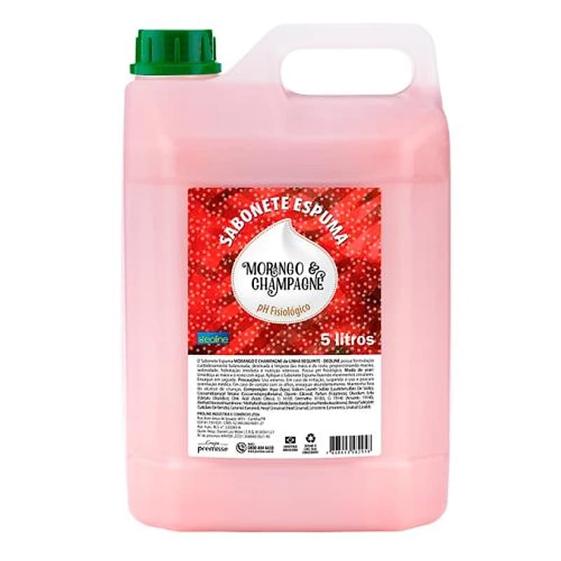 Sabonete Líquido em Espuma Morango e Champagne 5L Deoline Premisse 110053-5 — Campinas