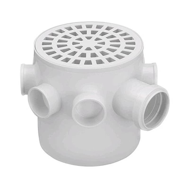 Caixa Sifonada Redonda 150x150x50 ABS Branco Krona N15 — Campinas