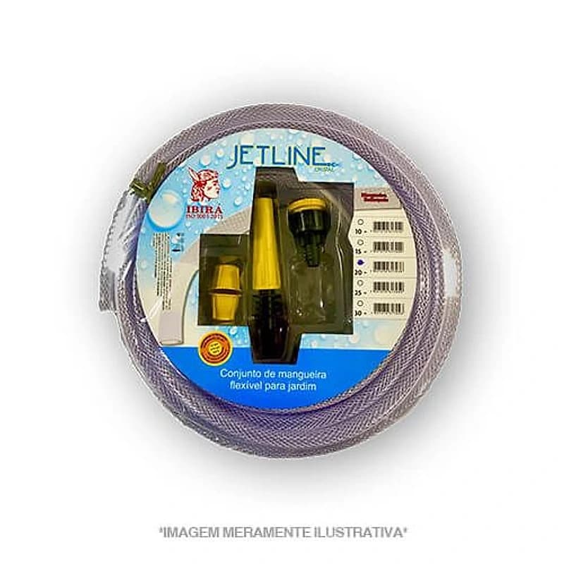 Mangueira de Jardim Trançada Cristal Jetline 50m Ibirá — Campinas