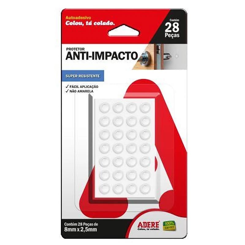 Protetor Anti-Impacto Circular Adesivo 8mm Cartela com 28 Peças Adere — Campinas