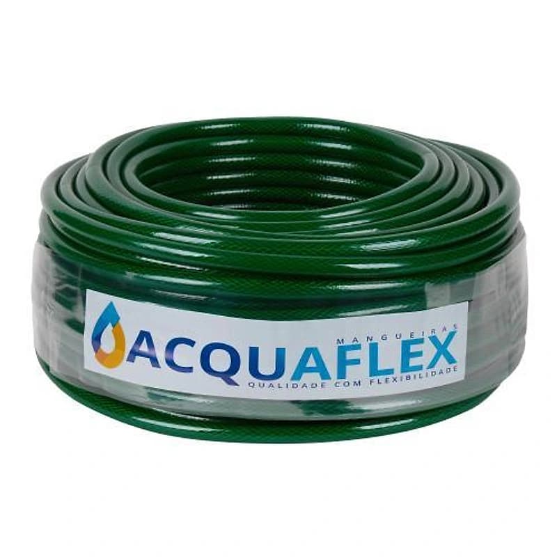 Mangueira Multiuso Trançada Acquaplus Verde Rolo 50m Acquaflex — Campinas