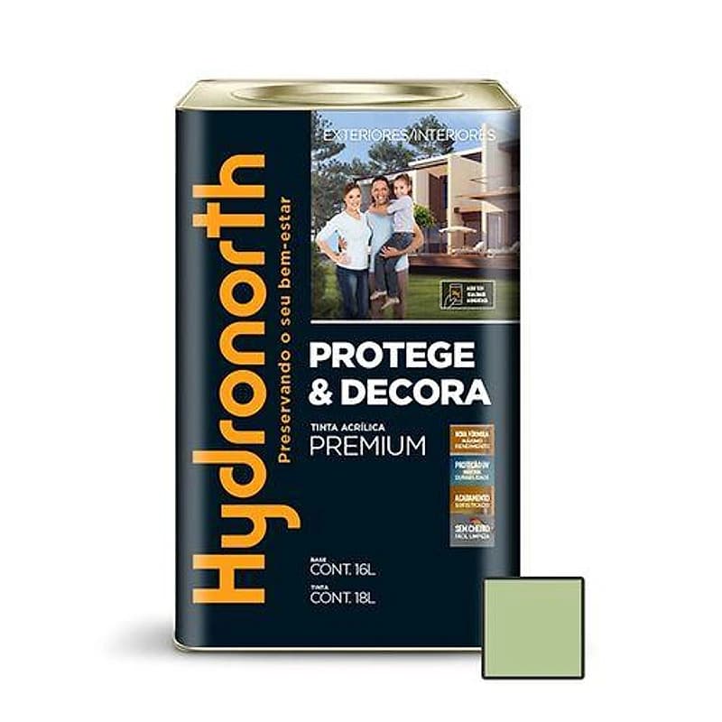 Tinta Acrílica Premium Protege & Decora Acetinada Verde Amazonas Lata 18L — Campinas